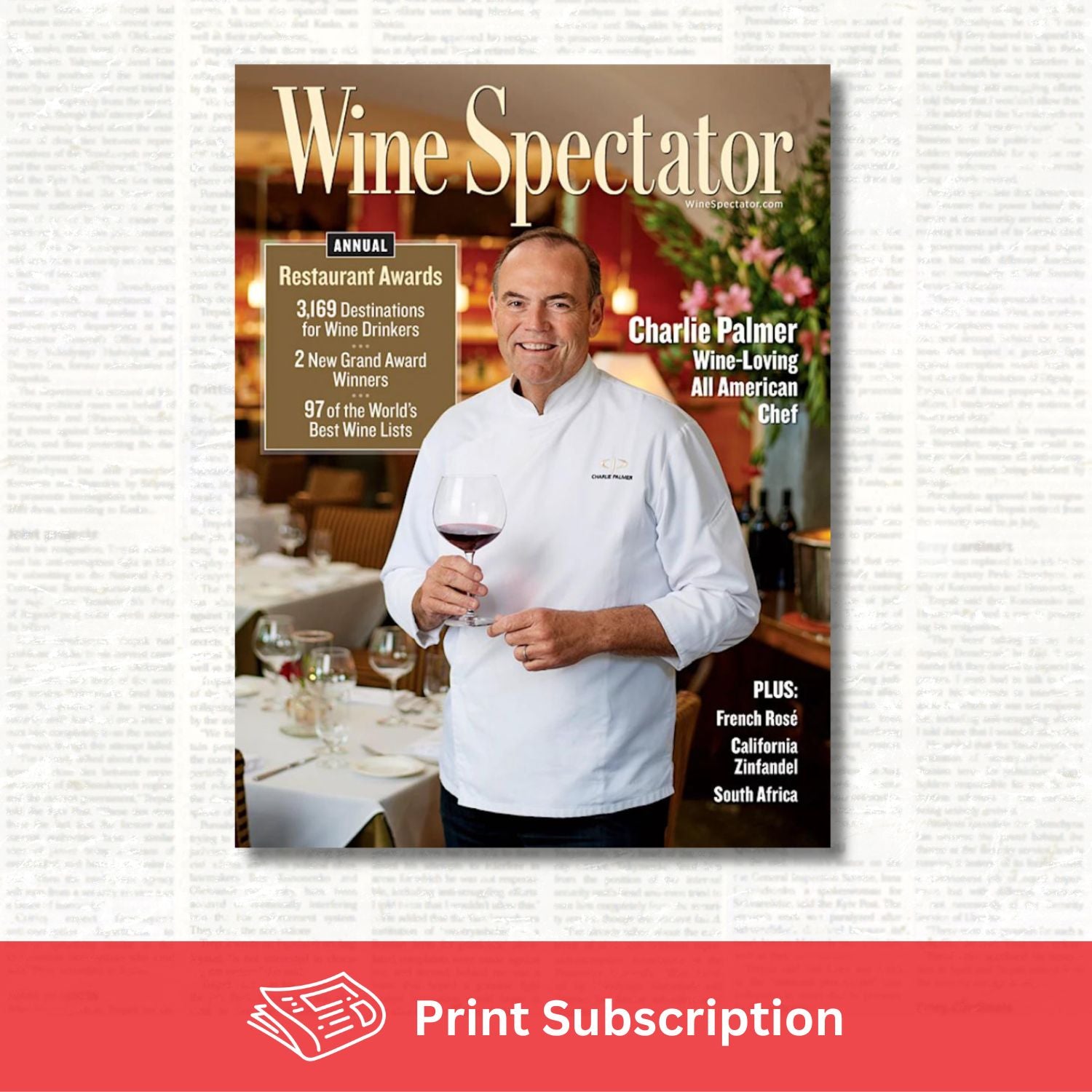Wine Spectator Magazine [1-Year Subscription Print]